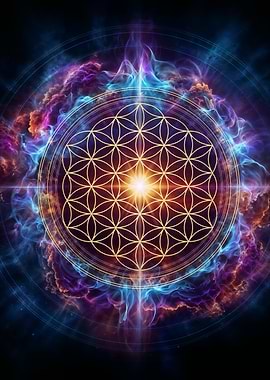 Flower of Life Energy Portal | Sacred Geometry Universe
