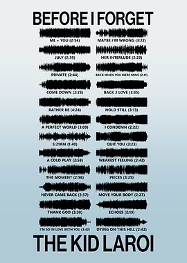 The Kid Laroi - Before I Forget (Deluxe) Album Soundwave Art