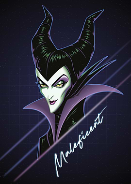 Maleficent Retro Style