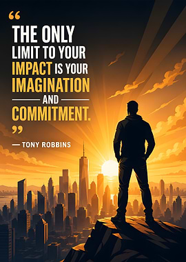 Man overlooking city at sunrise