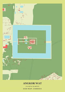 Angkor Wat Map