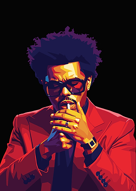 The Weeknd Pop Art Portrait