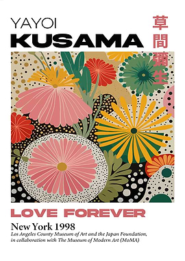 Yayoi Kusama Love Forever Poster