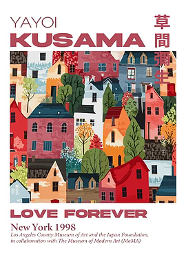 Yayoi Kusama Love Forever Poster