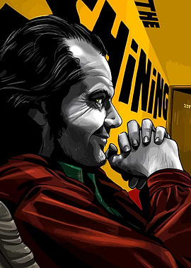 Jack Nicholson The Shining Poster Art
