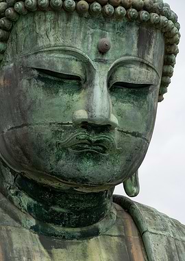 Great Buddha of Kamakura close-up