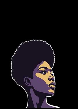 African Queen Afro Portrait