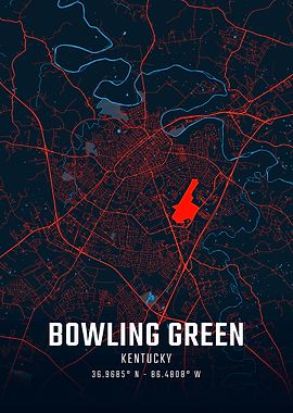 Bowling Green City Map