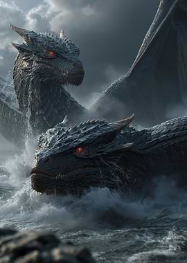 Two Dragons in the Ocean
