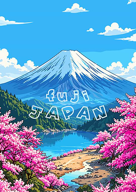 Mount Fuji Cherry Blossoms