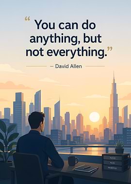 Man looking at city skyline at sunset