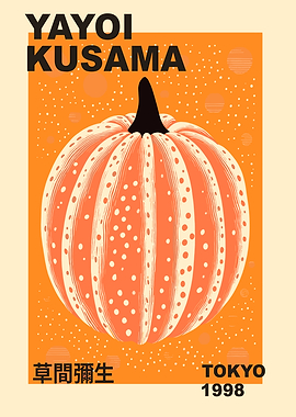 Yayoi Kusama Pumpkin Poster