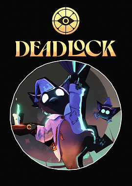 Deadlock Game Art with Cat Character
