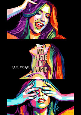 Tate McRae Pop Art Portrait