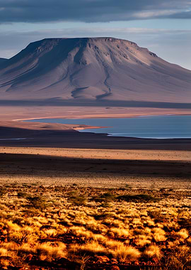 Vast Mountain Landscape with Lake