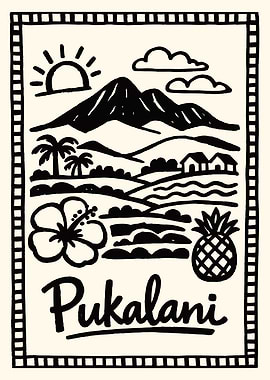 Pukalani Maui Poster Print