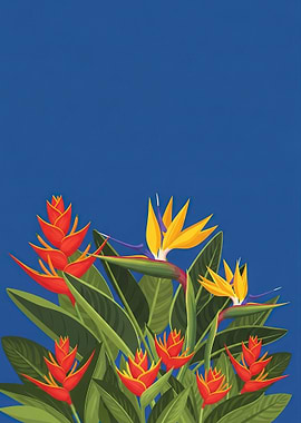 Tropical Bird of Paradise Flowers