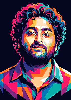 Arijit Singh Pop Art Portrait