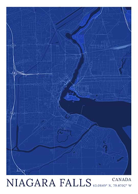 Niagara Falls Map Blueprint