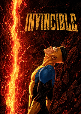 Invincible Looking Up at Lava