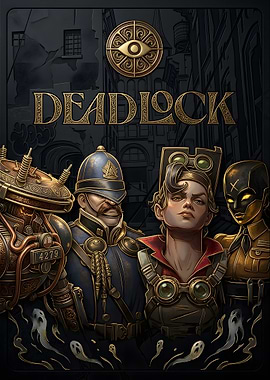 Deadlock Steampunk Characters and Logo