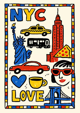 NYC Love Poster Print