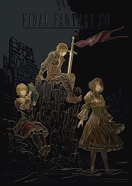 Final Fantasy XVI Characters and Logo
