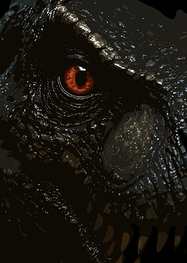 Close-up of a Dinosaur's Eye