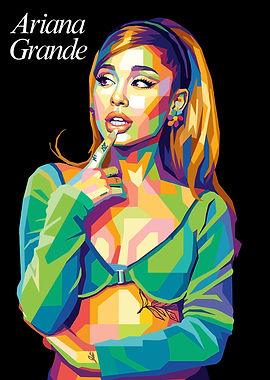 Ariana Grande Pop Art Portrait