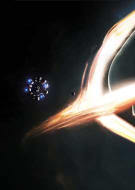 Spaceship near a black hole
