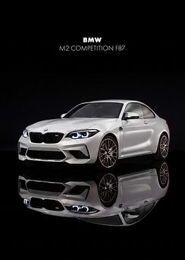 BMW M2 Competition F87 Car Poster
