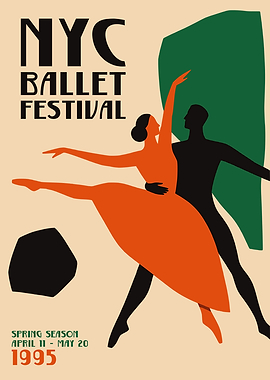 NYC Ballet Festival Poster Print