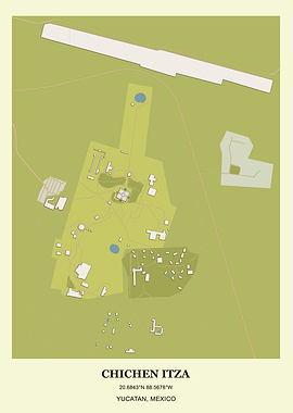 Chichen Itza Map