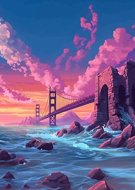 Golden Gate Bridge at Sunset