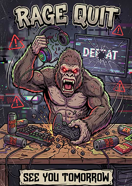 Rage Quit Gorilla Gaming