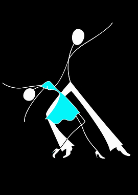 Couple dancing tango