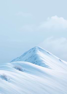 Snowy Mountain Peak Landscape