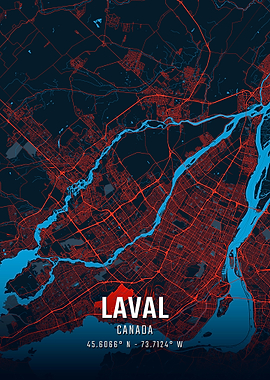 Laval City Map
