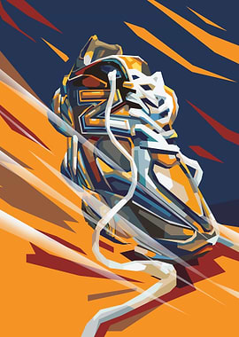 Illustration of athletic shoes