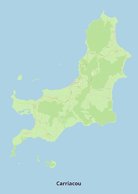 Map of Carriacou