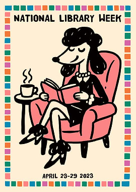 Poodle Reading for National Library Week