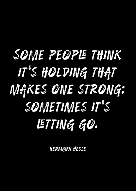 Hermann Hesse Quote on Letting Go