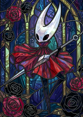Hornet in Stained Glass Style