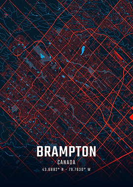 Brampton City Map