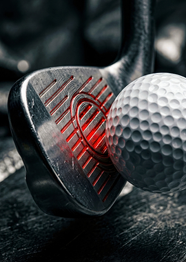 Golf Club and Ball Close-up