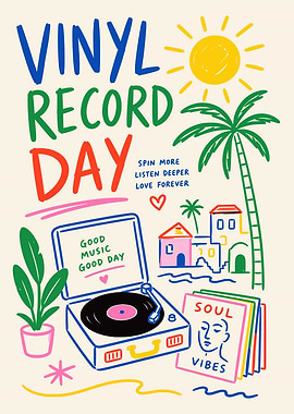 Vinyl Record Day Poster Print