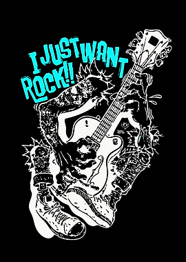 Punk Rocker with Guitar