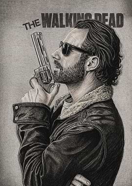 The Walking Dead Rick Grimes Portrait