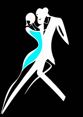 Couple dancing tango