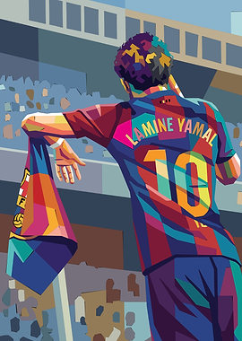 Lamine Yamal Pop Art